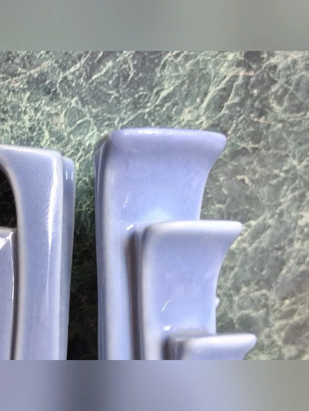 Fiesta USA Pottery Blue Tripod Candle Holder